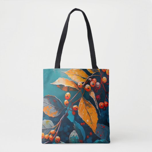Vallooienolie geschilderd. Natuur najaarsblad Tote Bag (Voorkant)