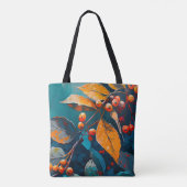 Vallooienolie geschilderd. Natuur najaarsblad Tote Bag (Achterkant)