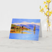 Vallotton - De haven van Pully, fijn kunstschilder Kaart (Gele Bloem)