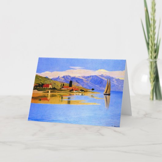 Vallotton - De haven van Pully, fijn kunstschilder Kaart (Voorkant)