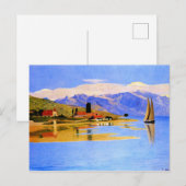 Vallotton - De haven van Pully, kunstschilderij Briefkaart (Voorkant / Achterkant)