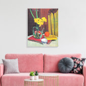 Vallotton - Jug met Gele Daffodils Canvas Afdruk (Insitu (Woonkamer))