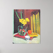 Vallotton - Jug met Gele Daffodils Canvas Afdruk (Voorkant)