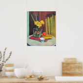 Vallotton - Jug met Gele Daffodils Poster (Keuken)