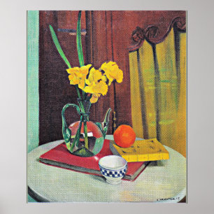 Vallotton - Jug met Gele Daffodils Poster