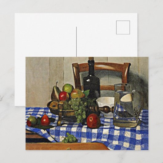 Vallotton: stil leven met blauwe controleertablet briefkaart (Voorkant / Achterkant)