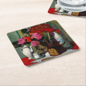 Vallotton - Stilleven in Chinees schilderen Kartonnen Onderzetters (Schuin)