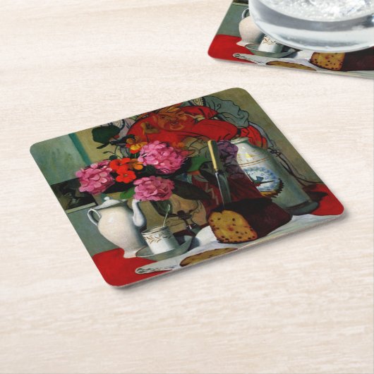 Vallotton - Stilleven in Chinees schilderen Kartonnen Onderzetters (Schuin)