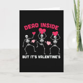 Valloween Valentines Dead Inside Grappig Kaart (Voorkant)