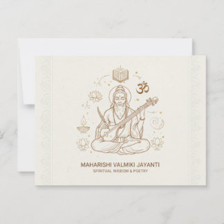 Valmiki jayanti feestkaart briefkaart