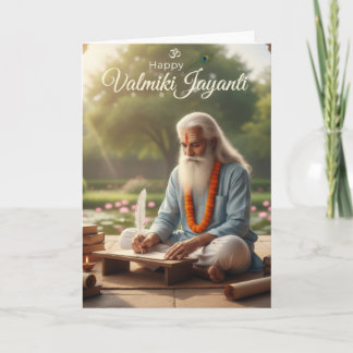 Valmiki jayanti viering kaart