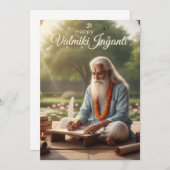 Valmiki jayanti viering kaart (Voorkant / Achterkant)