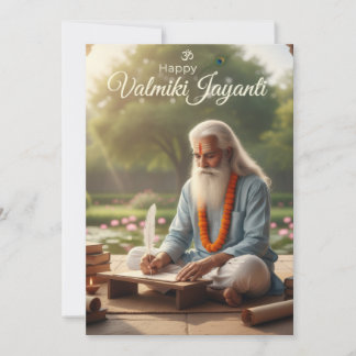 Valmiki jayanti viering kaart