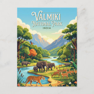 Valmiki Nationaal Park India Briefkaart
