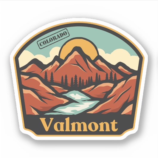 Valmont, Colorado Sticker (Voorkant)