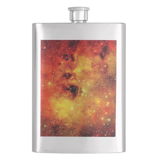 Valn Galaxy in Fire Heupfles (Voorkant)