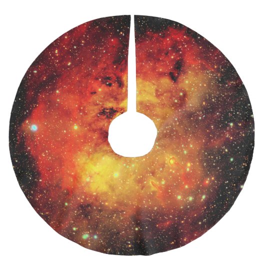Valn Galaxy in Fire Kerstboom Rok (Voorkant)