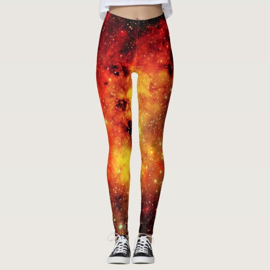 Valn Galaxy in Fire Leggings (Voorkant)