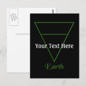Valn Pagan Earth Element Symbol Briefkaart (Voorkant / Achterkant)