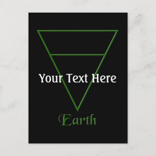Valn Pagan Earth Element Symbol Briefkaart