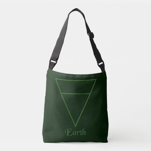 Valn Pagan Earth Element Symbol Crossbody Tas (Voorkant)