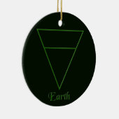 Valn Pagan Earth Element Symbol Keramisch Ornament (Rechts)