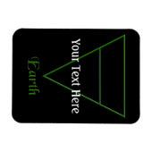 Valn Pagan Earth Element Symbol Magneet (Horizontaal)