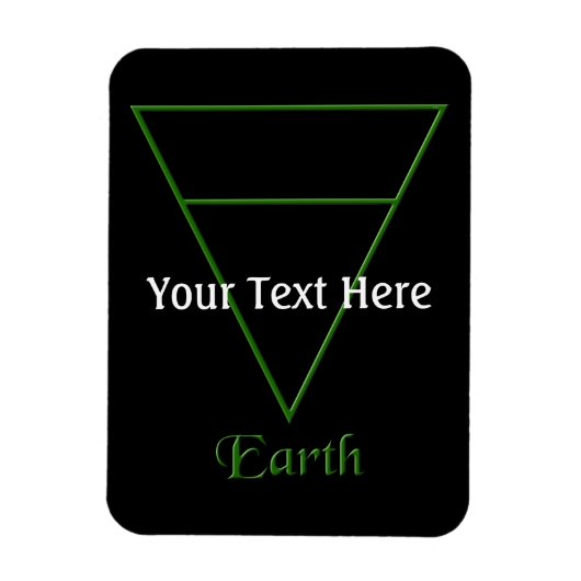 Valn Pagan Earth Element Symbol Magneet (Verticaal)