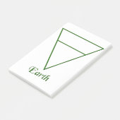 Valn Pagan Earth Element Symbol Post-it® Notes (Schuin)