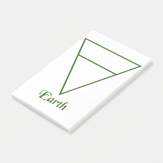 Valn Pagan Earth Element Symbol Post-it® Notes (Schuin)