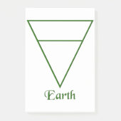 Valn Pagan Earth Element Symbol Post-it® Notes (Voorkant)