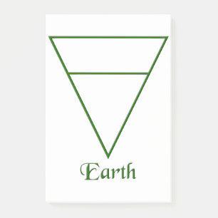 Valn Pagan Earth Element Symbol Post-it® Notes