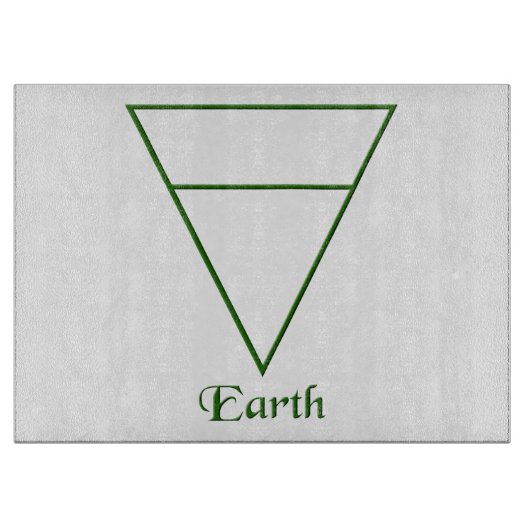 Valn Pagan Earth Element Symbol Snijplank (Voorkant)