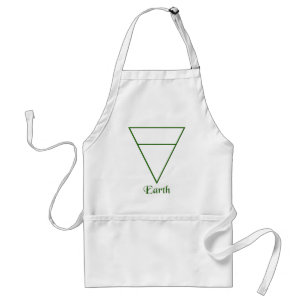 Valn Pagan Earth Element Symbol Standaard Schort
