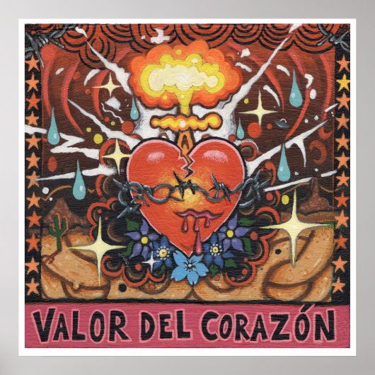 "Valor Del Corazon"-kunstdrukken - (surrealistisch Poster (Voorkant)