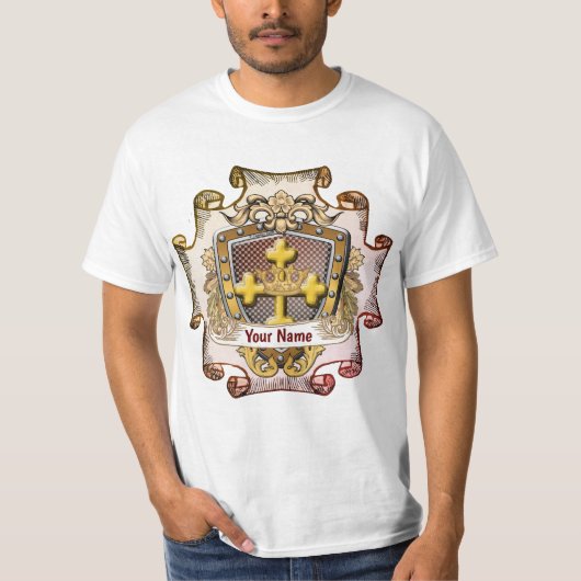 Valor familiewapen achternaam t-shirt (Voorkant)