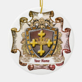 Valor Family Crest Achternaam ornament (Voorkant)