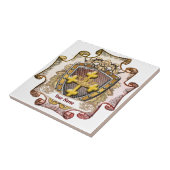 Valor Family Crest Achternaam tegel Tegeltje (Zijkant)