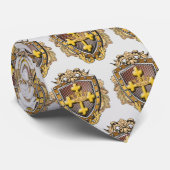 Valor Family Crest Shield Stropdas (Opgerold)