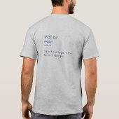 Valor Fonetisch T-shirt Heren (Achterkant)
