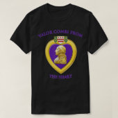 Valor komt uit het Paarse hart D T-shirt (Design voorkant)