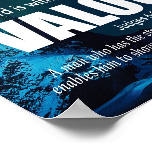 VALOR Mighty Man Judges 6:12 Christelijk Poster (Hoek)