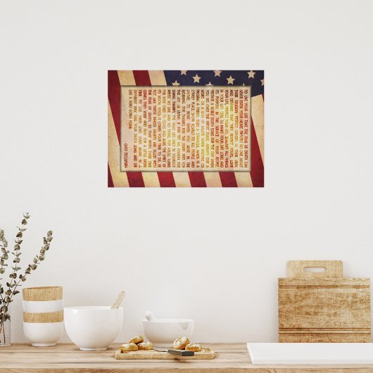 Valor Poem Poster (Keuken)