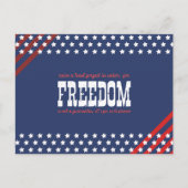 Valor's Toast op Bewaarde Vrijheid Feestdagenkaart (Voorkant)