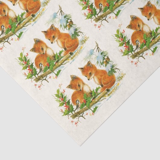 valoxes Retro kerstpatroon Tissuepapier (Detail)