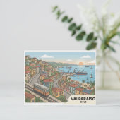 Valparaíso ansichtkaart briefkaart (Staand voorkant)