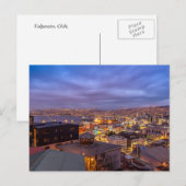 Valparaiso bij nacht briefkaart (Voorkant / Achterkant)