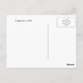 Valparaiso bij nacht briefkaart (Achterkant)