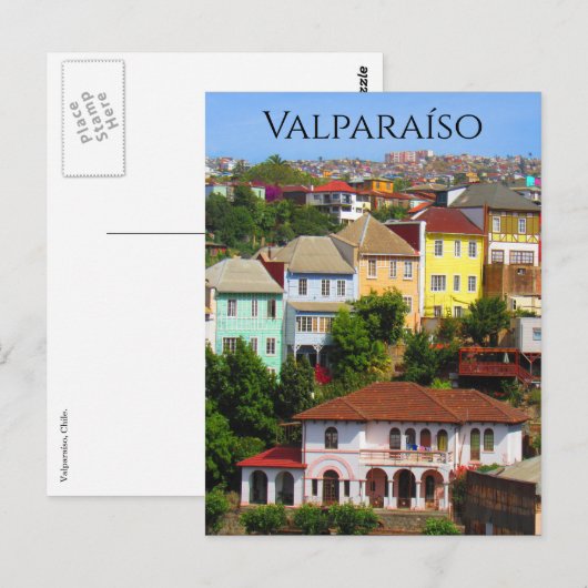 valparaíso briefkaart (Voorkant / Achterkant)