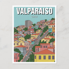 Valparaiso Chili Abstracte kunst Briefkaart